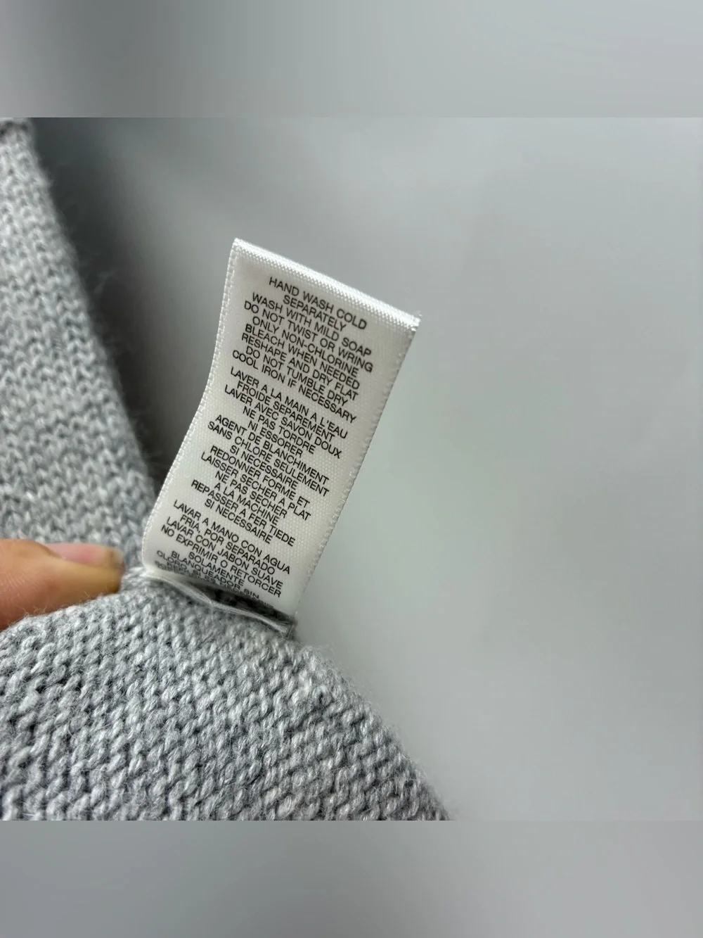 Michael Kors Medium Gray Knit Short Sleeve Turtleneck Sweater Top Shirt Angora